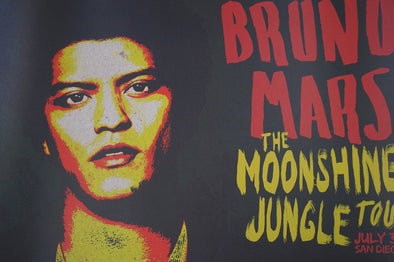 Bruno Mars - 2013 Moonshine Jungle Tour poster print San Deigo CA