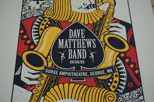 Dave Matthews Band - 2009 Methane Studios Poster George, WA Gorge Amph