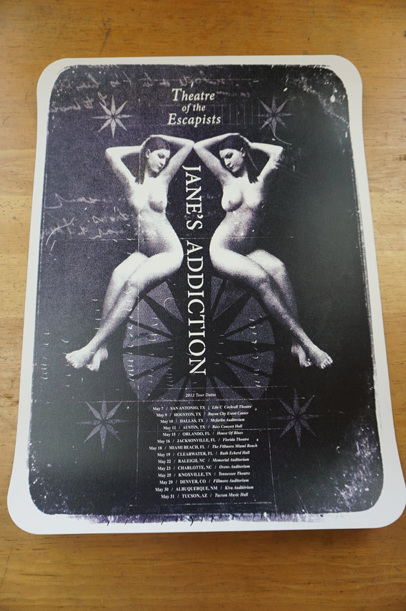 Jane's Addiction - 2012 Theater of Escapists Tour Lithograph poster