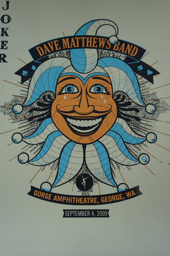 Dave Matthews Band - 2009 Methane poster Gorge, Joker George