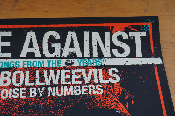Rise Against - 2009 poster Chicago Metro Bollweevils