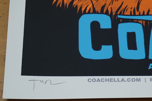 Coachella - 2016 Tim Doyle poster AP signed Empire Polo Indio, CA