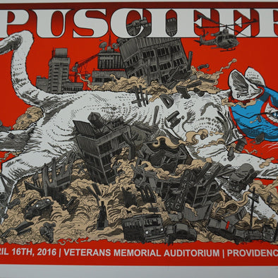 Puscifer - 2016 Tim Doyle AP poster signed Providence, RI Veterans