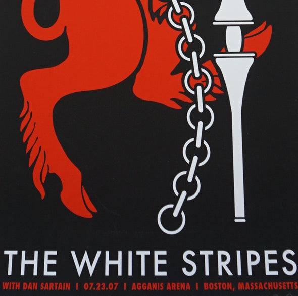 The White Stripes - 2007 Rob Jones poster Boston Mass Agganis