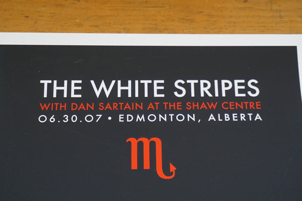The White Stripes - 2007 Rob Jones Poster Edmonton, Alberta