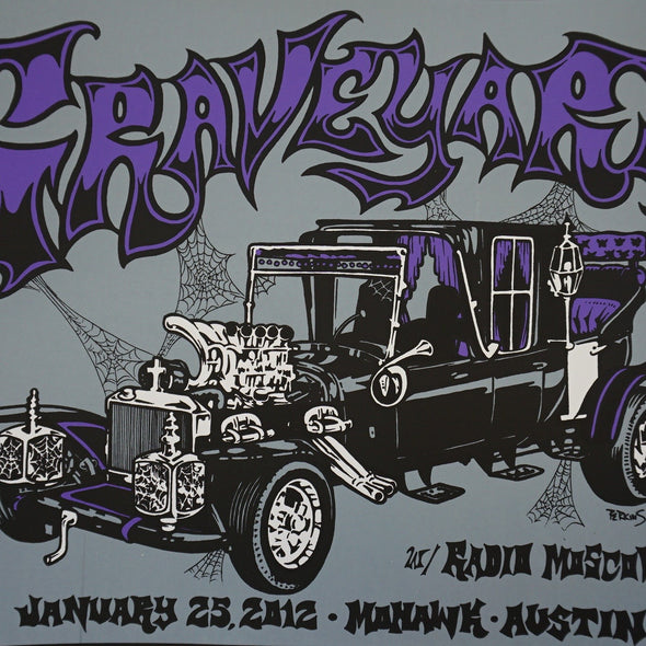 Graveyard - 2012 Billy Perkins poster Mohawk Austin, TX