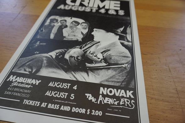 Crime - 1977 James Stark poster Novak Avengers San Francisco