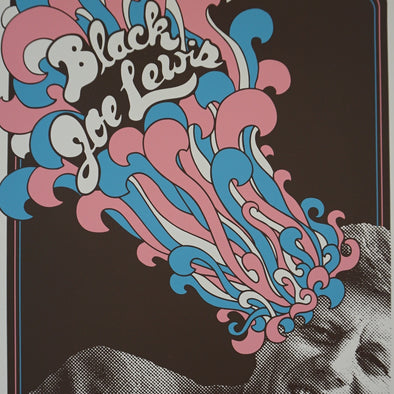 Black Joe Lewis - 2014 Billy Perkins poster Kansas City, MO