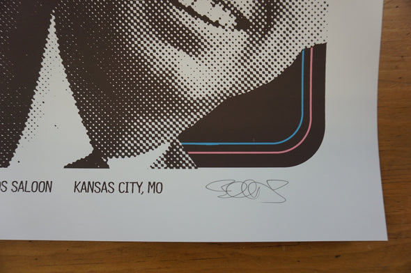 Black Joe Lewis - 2014 Billy Perkins poster Kansas City, MO