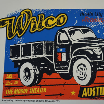 Wilco - 2011 Pete Cardoso poster ACL Austin City limits S/N