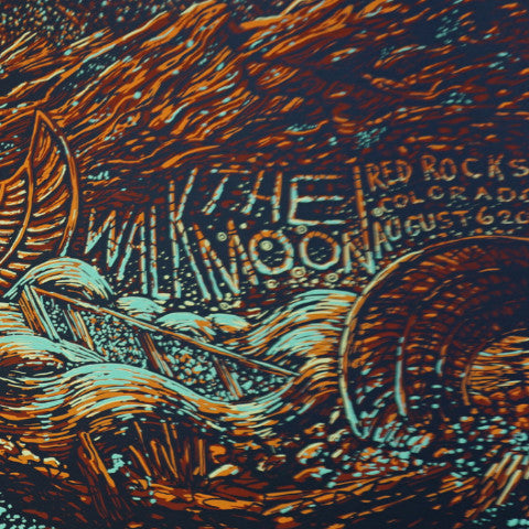 Walk The Moon - 2015 James Eads poster Red Rocks, CO