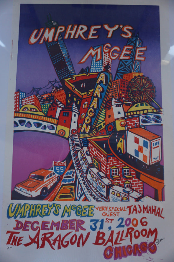 Umphrey's McGee - 2006 Jim Pollock poster AP Chicago Taj Mahal