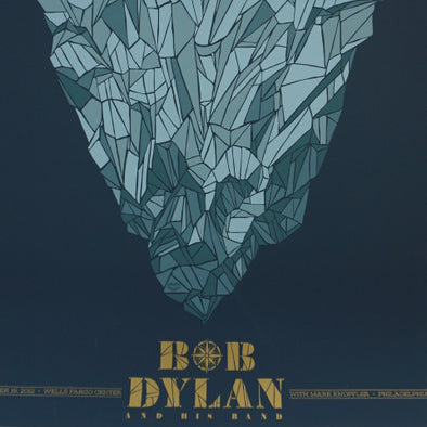 Bob Dylan - 2012 Todd Slater poster Philadelphia, PA Wells Fargo Center