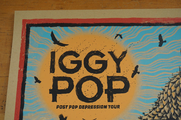 Iggy Pop - 2016 Zeb Love poster Los Angeles, CA Greek AP
