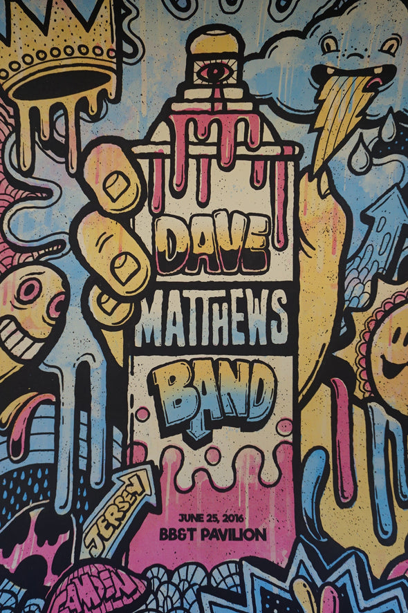 Dave Matthews Band - 2016 Methane poster Camden, NJ BB&T