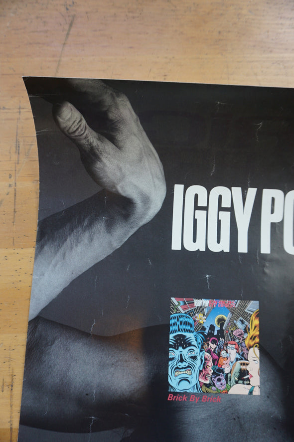 Iggy Pop - 1990 Virgin Records Promotional two sided poster