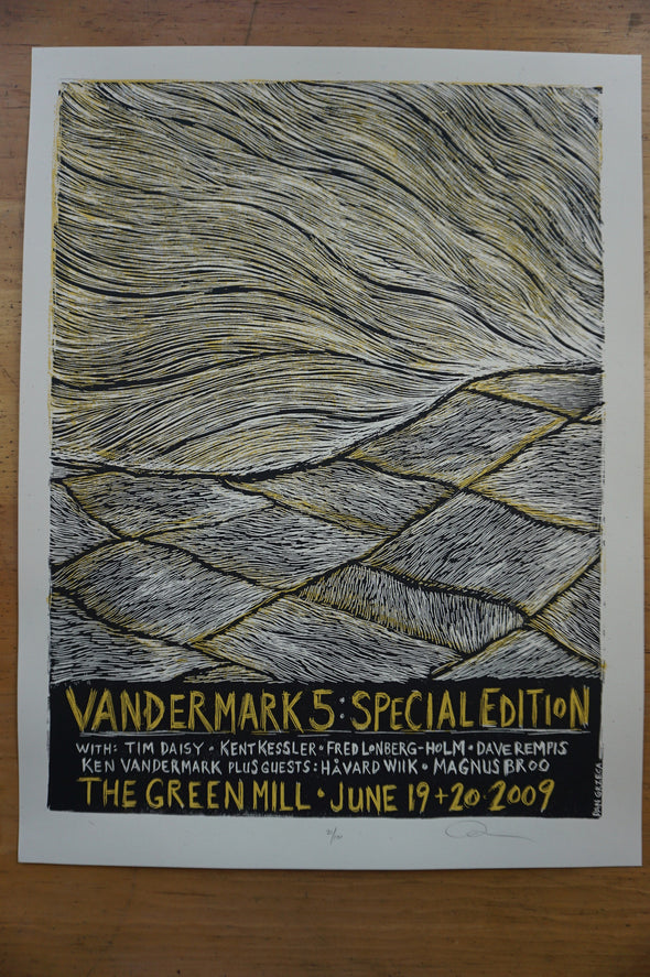 Vandermark 5 - 2009 Dan Grzeca poster Special Edition Chicago The Green Mill