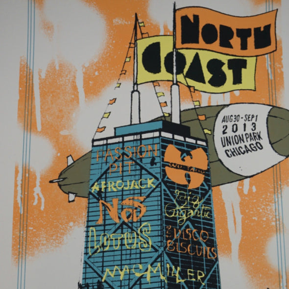 North Coast - 2013 Fugscreens Studios poster NCMF Chicago, IL