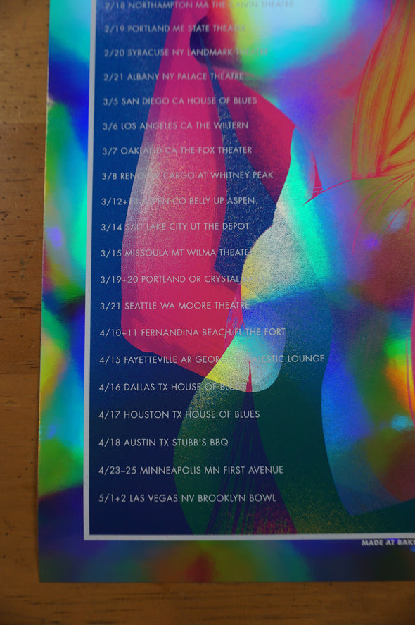 Umphrey's McGee - 2015 Kyle Baker Prints poster Winter Tour Girls FOIL