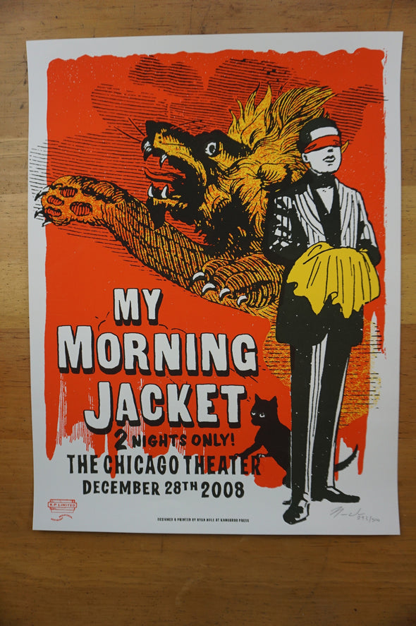 My Morning Jacket - 2008 Ryan Nole poster Chicago, IL Theater
