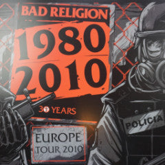 Bad Religion - 2010 Munk One poster Europe Tour 30 years