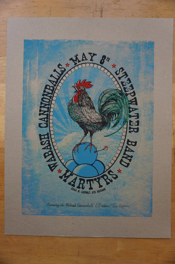 The Steepwater Band - 2015 TSB poster Chicago, IL Martyrs VARIANT