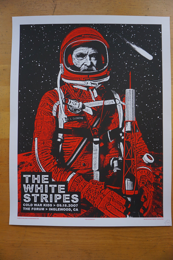 The White Stripes - 2007 Rob Jones poster Los Angeles, CA