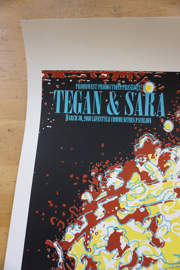 Tegan & Sara - 2010 Brian Methe poster Columbus, Ohio