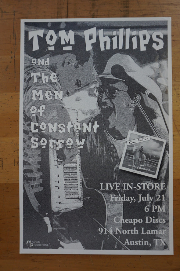 Tom Phillips - poster The Men of Constant Sorrow Austin, TX