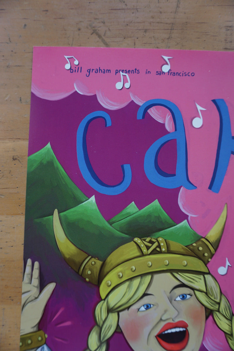 Cake - 2001 Barbara Pollack poster San Francisco, CA Warfield Theatre ...