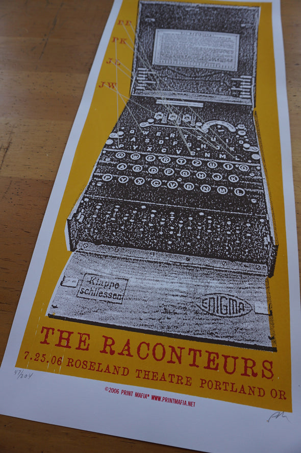 The Raconteurs - 2006 Print Mafia poster Jack White Portland