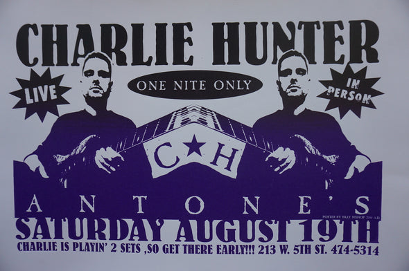 Charlie Hunter - 2011 Bishop poster Austin, Texas Antone's
