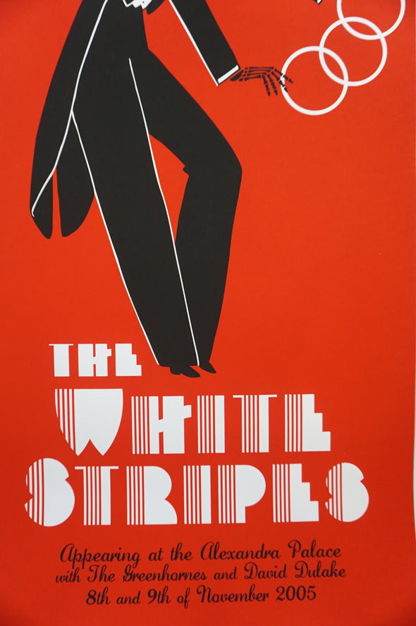 The White Stripes - 2005 Rob Jones poster London Alexandra Palace