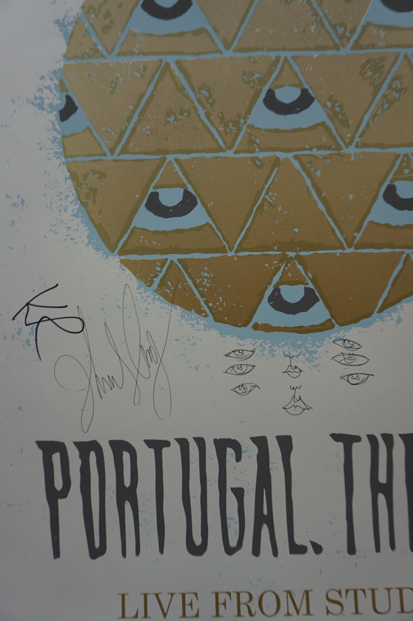 Portugal The Man - 93XRT AUTOGRAPHED by band poster Studio X