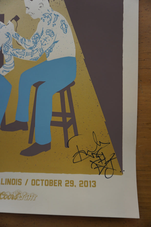 Frank Turner - 93XRT AUTOGRAPHED by Turner poster Studio X