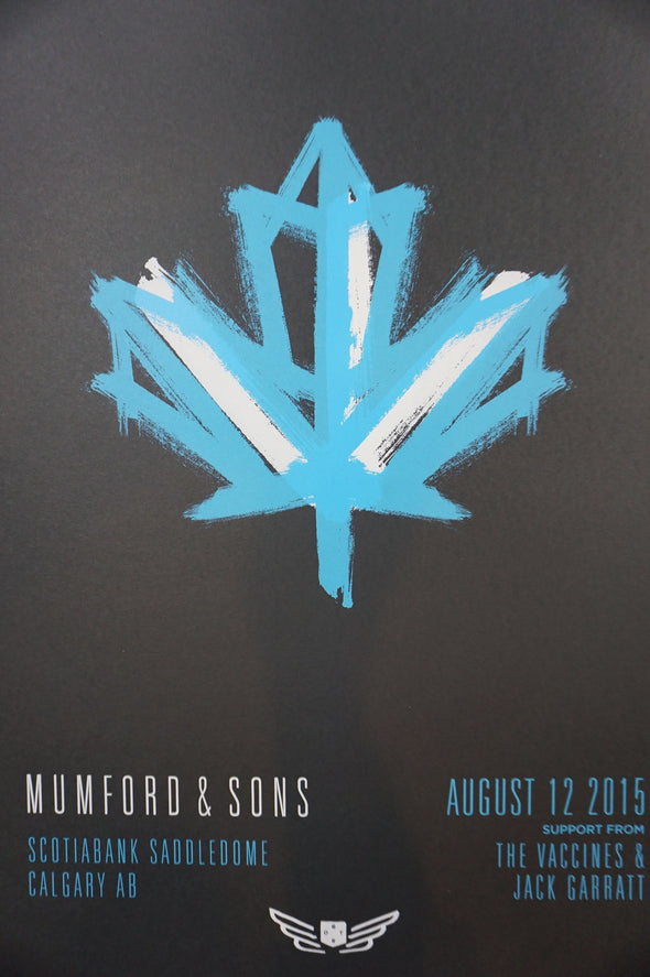 Mumford & Sons - 2015 poster Calgary Alberta Scotiabank Arena