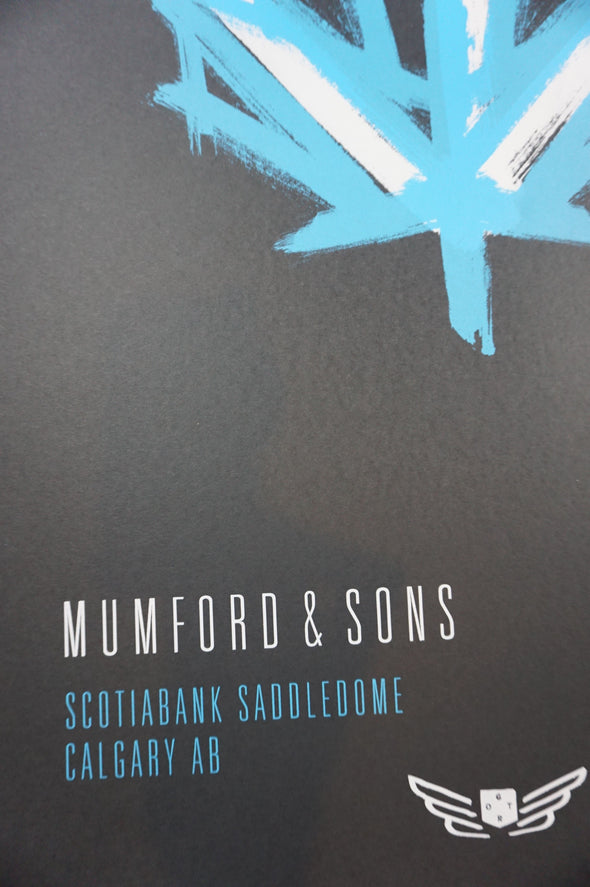 Mumford & Sons - 2015 poster Calgary Alberta Scotiabank Arena