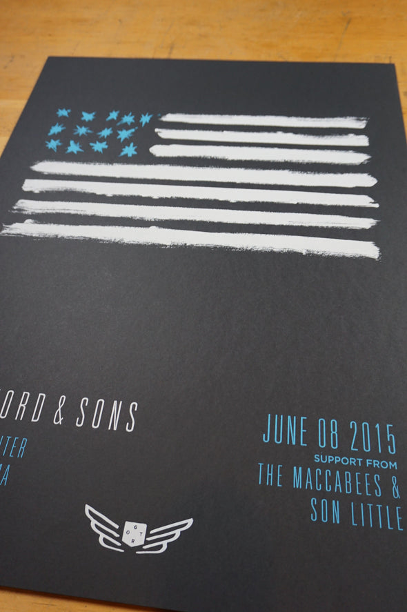 Mumford & Sons - 2015 poster Mansfield, MA Xfinity Center