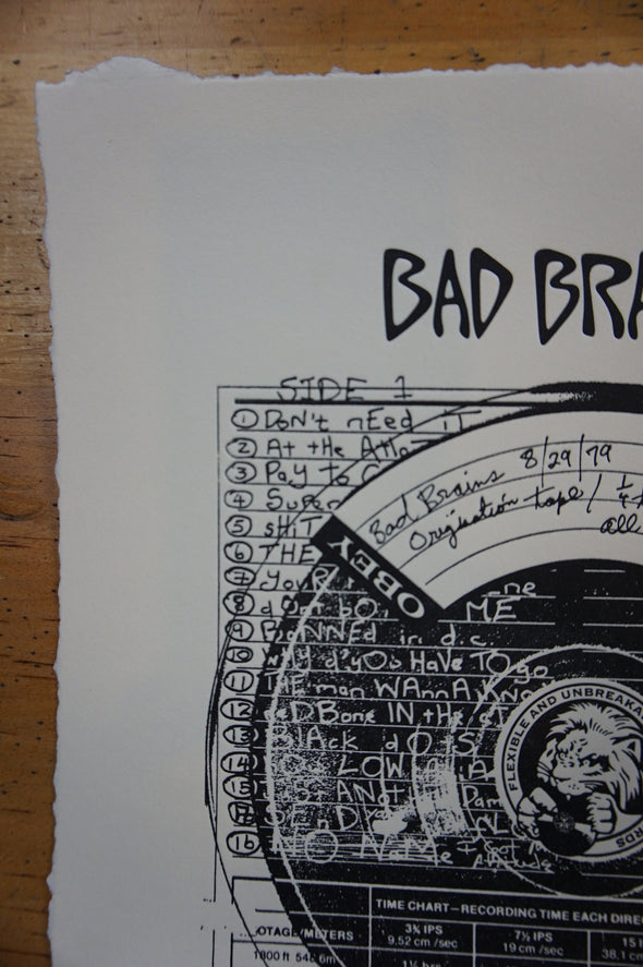 Bad Brains - 2016 Shepard Fairey poster Obey Giant Letterpress