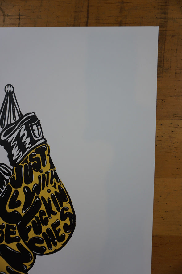 Just Roll - 2014 JC Rivera poster Bird vs. Bear ART War Chronicles