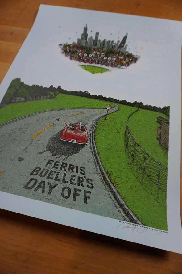 Ferris Bueller's Day Off - 2016 Marq Spusta poster Blue Sky ed.