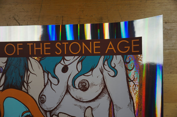 Queens of the Stone Age - 2013 Jermaine Rogers poster S/N Nashville FOIL