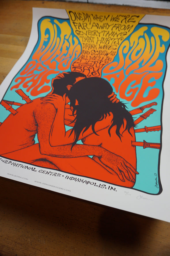 Queens of the Stone Age - 2013 Jermaine Rogers poster Indianapolis REGULAR ED