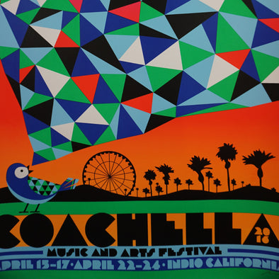 Coachella - 2016 Nate Duval Poster Indio California Festival