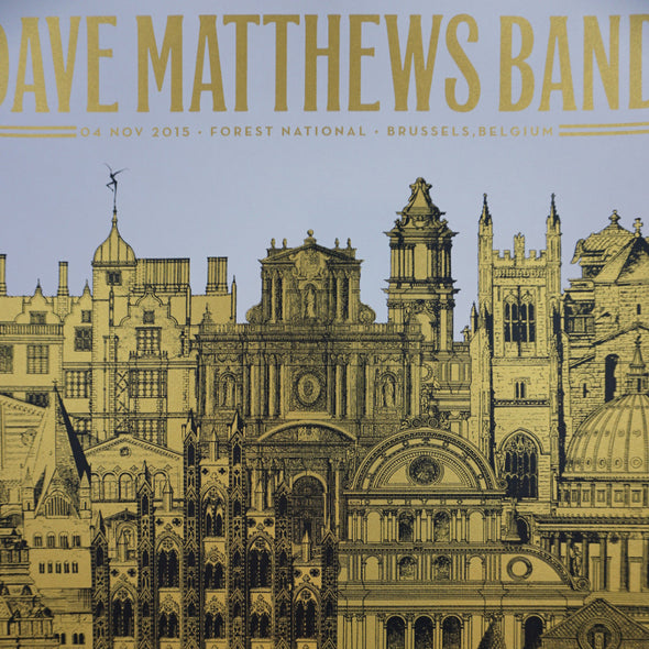 Dave Matthews Band - 2015 Nate Duval Poster Brussels DMB