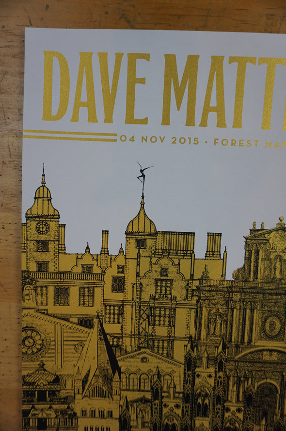 Dave Matthews Band - 2015 Nate Duval Poster Brussels DMB
