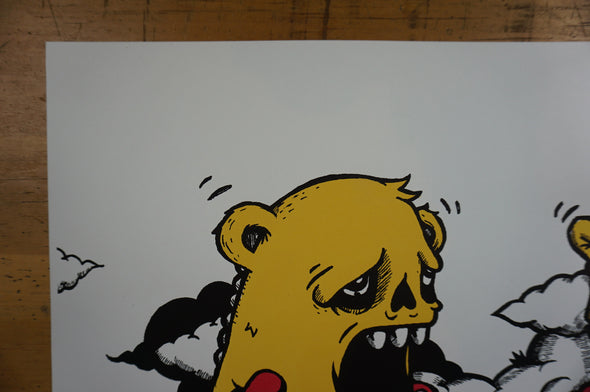 Fighting Bears - JC Rivera poster The Bear Champ Chicago street art