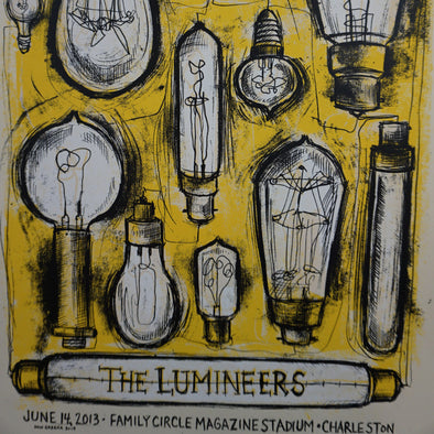 Lumineers - 2013 Dan Grzeca poster Charleston Family Circle
