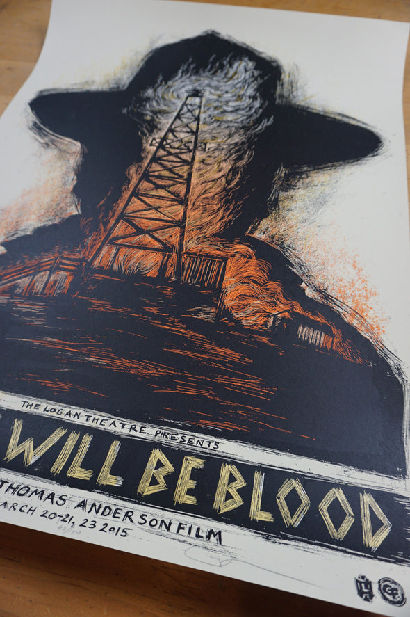 There Will Be Blood - 2015 Dan Grzeca poster cinema movie 1st edition