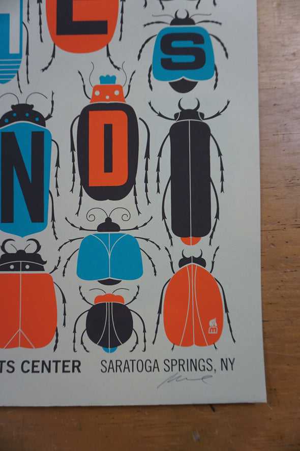 Dave Matthews Band - 2013 Methane poster Saratoga Springs bugs